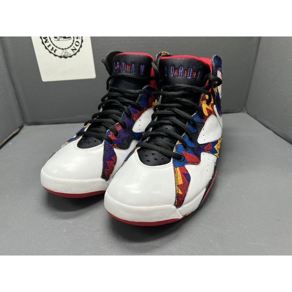 Air Jordan 7 VII Retro Ugly Sweater Nothing But Net 304775-142 Men Size 8.5 - Picture 2 of 12